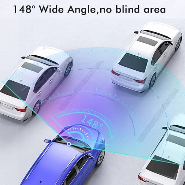 Anytek M12+ 9,66 Zoll großer Bildschirm Dual-Record Fahrrekorder 2K Touchscreen Parkvideo Rückfahrbild – Bild 5