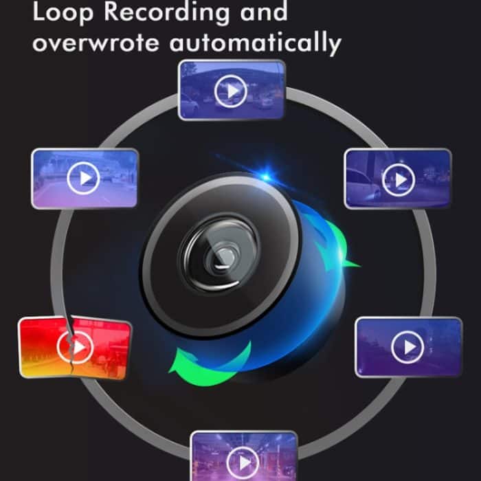 Anytek M12+ 9,66 Zoll großer Bildschirm Dual-Record Fahrrekorder 2K Touchscreen Parkvideo Rückfahrbild – Bild 8