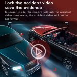 Anytek M12+ 9,66 Zoll großer Bildschirm Dual-Record Fahrrekorder 2K Touchscreen Parkvideo Rückfahrbild – Bild 10