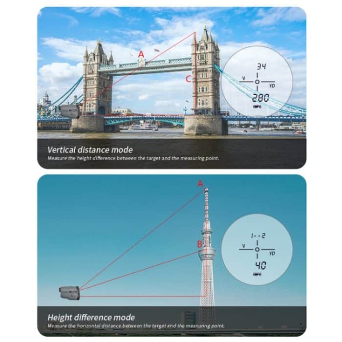 ARTBULL LS-650 Outdoor Golf Laser Entfernungsmesser 650m Höhenmesser Teleskop – Bild 11