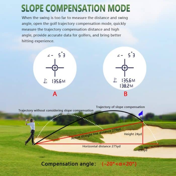 ARTBULL NK-1000 Camouflage Golf-Entfernungsmesser, wiederaufladbares Teleskop, Lieferung in zufälliger Farbe – Bild 12