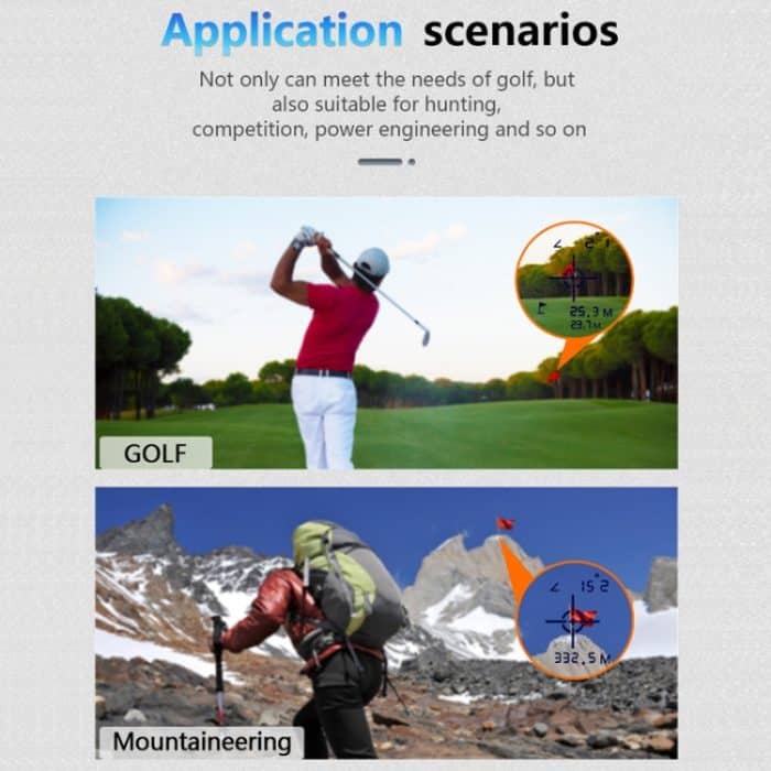 ARTBULL NK-1000 Camouflage Golf-Entfernungsmesser, wiederaufladbares Teleskop, Lieferung in zufälliger Farbe – Bild 14