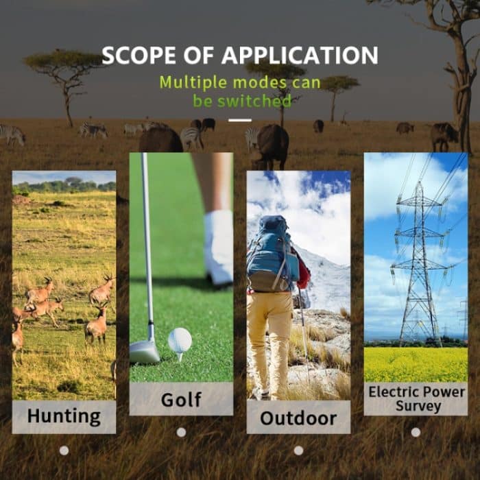 ARTBULL NK-1000 Camouflage Golf-Entfernungsmesser, wiederaufladbares Teleskop, Lieferung in zufälliger Farbe – Bild 8