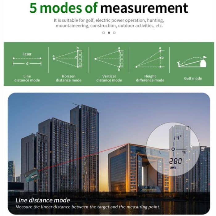 ARTBULL Teleskop Golf Höhenwinkel Entfernungsmesser – Bild 9