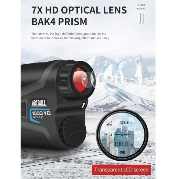 ARTBULL 1000m Golf Laser Entfernungsmesser Teleskop Höhenmesser Tachometer – Bild 9