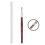 Kolinsky Haar-Nagelkunstpinsel mit rotem Holzgriff, No. 2, No. 4, No. 6, No. 8, No. 10, No. 12, No. 14, No. 16, No. 18, No. 20