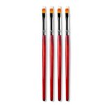 5 Stück Nagelstift Holzstangenwerkzeug Farbverlaufsfärbestift Mehrlinien-Hakenwerkzeug, 5pcs Sweeping Pen – Bild 2
