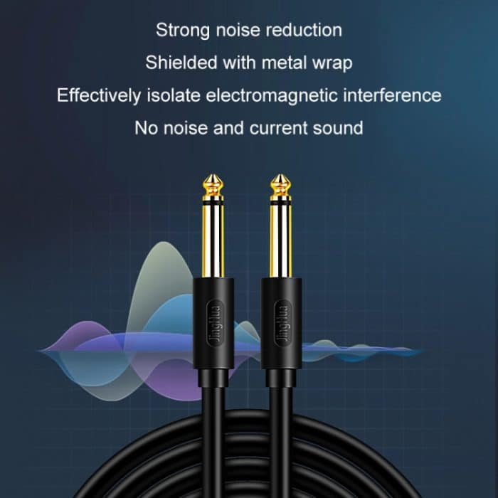 JINGHUA 6,5-mm-Audiokabel, Stecker auf Stecker, Mikrofon-Instrumenten-Tuning-Kabel, 0.5m, 1.5m, 3m, 5m, 10m – Bild 3