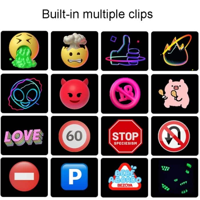 LED Dynamische Emoticon Auto Bluetooth Display Bildschirm 5V USB Schnittstelle – Bild 7