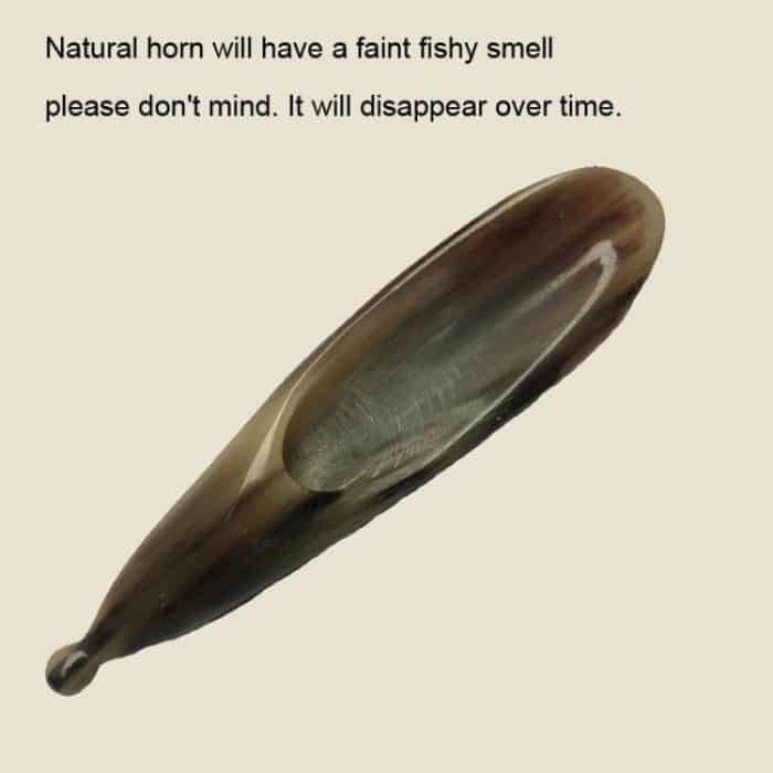 Kleine Hornröhre mit rundem Punkt-Scratch-Akupunkturstab, Farbe zufällige Lieferung – Bild 3