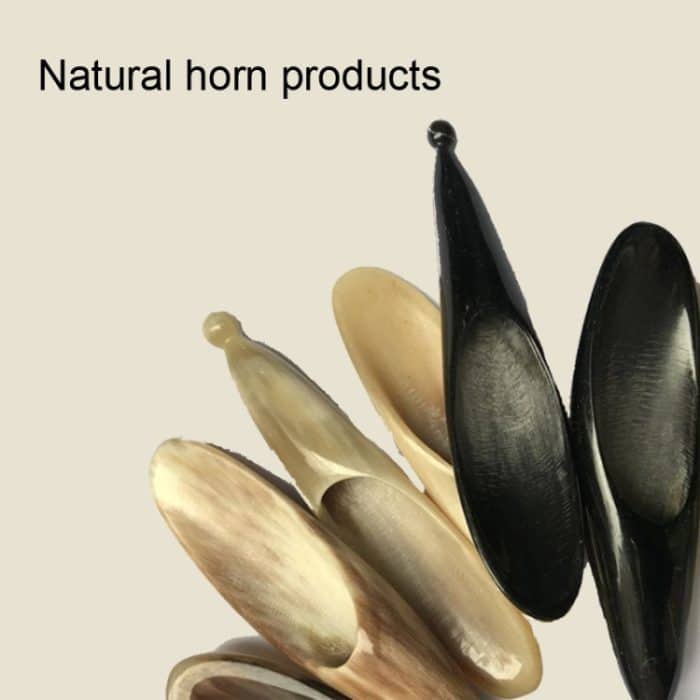 Kleine Hornröhre mit rundem Punkt-Scratch-Akupunkturstab, Farbe zufällige Lieferung – Bild 4