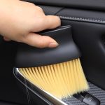 5pcs Car Air Conditioning Outlet Cleaning Brush Ultra-Soft Auto Interior Detail Brus, Black, Yellow – Bild 6