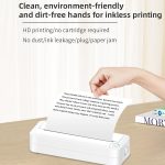 Bluetooth-Verbindung, tintenloser A4-Drucker, tragbarer Mini-Fotodrucker für Studenten, Büro und Zuhause, X8 – Bild 4