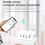 Bluetooth-Verbindung, tintenloser A4-Drucker, tragbarer Mini-Fotodrucker für Studenten, Büro und Zuhause, X8 – Bild 7