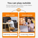 Bluetooth-Verbindung, tintenloser A4-Drucker, tragbarer Mini-Fotodrucker für Studenten, Büro und Zuhause, X8 – Bild 8