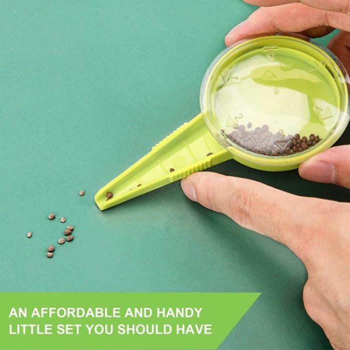 Verstellbarer Pflanzensamen-Säer, handgehaltener Blumengras-Pflanzensäer, Soil Hole Punch, 12 In 1Kit, 14 In 1 Kit – Bild 6