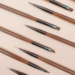 Braunes Nagelkunststift-Set mit bunten Zeichenwerkzeugen, Short Line Pen, Long Line Pen, Petals Pen, Flat Head Fen, Versatile Pen, Round Head Pen, Sweeping pen, Double Head Pen – Bild 4