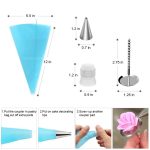 35-in-1 Kuchen-Drehteller-Piping-Spitzen-Set aus Aluminiumlegierung, DIY-Backwerkzeuge – Bild 2