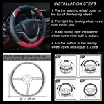 38 cm süße Kaninchen-Frauen-Cartoon-Auto-Lenkradabdeckung, Round Black Pink, Round Black, Round Black Red, Round Black Rose Red, Round Black Boffee, D  Type Black Pink, D Type Black, D Type Black Red, D Type Black Rose Red, D Type Black Coffee – Bild 7