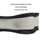 38 cm großer Auto-Lenkradbezug aus geprägtem Leder, D Type All Coffee, D Type Black Light Coffee – Bild 3