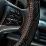 38 cm großer Auto-Lenkradbezug aus geprägtem Leder, D Type All Coffee, D Type Black Light Coffee – Bild 4