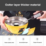 Doppelschichtige Edelstahlschüssel mit Deckel, isolierte Reisschüssel für Kinder, 6pcs /Set 13cm, 6pcs /Set 15cm, 6pcs /Set 17cm – Bild 8