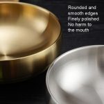 Doppelt verdickte kalte Nudelschüssel aus Edelstahl, Reisschüssel, 19cm (Silver), 21cm (Silver), 23cm (Silver), 19cm (Gold), 21cm (Gold), 23cm (Gold) – Bild 6