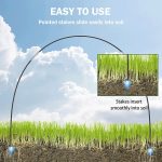 Garten-Bogenschuppen-Insektennetz-Set, flexibles, dehnbares Pflanzenschutznetz, 2.5 x 6m, 2.5 x 10m, 18pcs Without Net, 30pcs Without Net – Bild 5