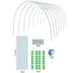 Gartenbogen-Gewächshausreifen, rostfreier Stahltunnel-Reifenrahmen, Pflanzenstütze, S 3 Rods 8 Arches, S 3 Rods 16 Arches, M 4 Rods 6 Arches, M  4 Rods 12 Arches, L  5 Rods 5 Arches, L  5  Rods 10 Arches