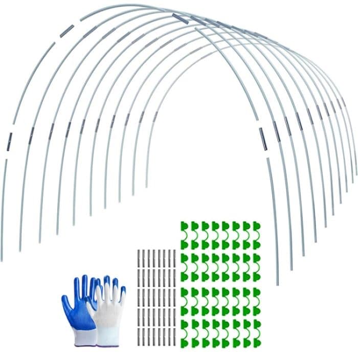 Gartenbogen-Gewächshausreifen, rostfreier Stahltunnel-Reifenrahmen, Pflanzenstütze, S 3 Rods 8 Arches, S 3 Rods 16 Arches, M 4 Rods 6 Arches, M  4 Rods 12 Arches, L  5 Rods 5 Arches, L  5  Rods 10 Arches – Bild 2