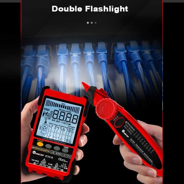 TOOLTOP 600 m/1968 ft Netzwerkkabellänge 2-in-1 Netzwerkkabel-Finder-Multimeter, ET618PRO – Bild 13
