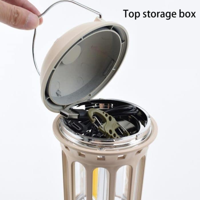 Batterie Modell COB Tragbare Outdoor Camping Lampe Atmosphäre Zelt Lampe Retro Lampe, Battery Small Green, Battery Small Black, Battery Small Beige, Battery Small Red, Battery Large Beige, Battery Large Black, Battery Large Green, Battery Large Red – Bild 4