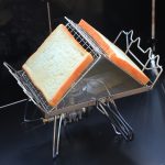 Outdoor Camping Brotständer aus Edelstahl, faltbar, tragbar, Grillrost