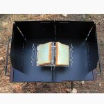 Outdoor Camping Brotständer aus Edelstahl, faltbar, tragbar, Grillrost – Bild 6