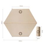 CSTUR D2250 Verdickte tragbare Camping sechseckige automatische aufblasbare Matte Outdoor Picknick feuchtigkeitsbeständige Matte, 3cm (Khaki), 5cm (Khaki) – Bild 11