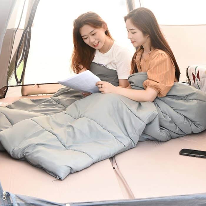 CSTUR D2250 Verdickte tragbare Camping sechseckige automatische aufblasbare Matte Outdoor Picknick feuchtigkeitsbeständige Matte, 3cm (Khaki), 5cm (Khaki) – Bild 2