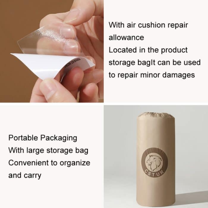 CSTUR D2250 Verdickte tragbare Camping sechseckige automatische aufblasbare Matte Outdoor Picknick feuchtigkeitsbeständige Matte, 3cm (Khaki), 5cm (Khaki) – Bild 7