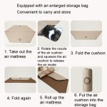 CSTUR D2250 Verdickte tragbare Camping sechseckige automatische aufblasbare Matte Outdoor Picknick feuchtigkeitsbeständige Matte, 3cm (Khaki), 5cm (Khaki) – Bild 8