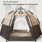CSTUR D2250 Verdickte tragbare Camping sechseckige automatische aufblasbare Matte Outdoor Picknick feuchtigkeitsbeständige Matte, 3cm (Khaki), 5cm (Khaki) – Bild 9