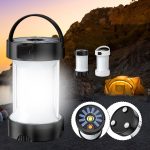 Camping Laterne Outdoor Solar Notlichter Multifunktionale Zeltleuchte, 5809 Black, 5809 White, 5809 Hourglass  Black, 5809 Hourglass White – Bild 2