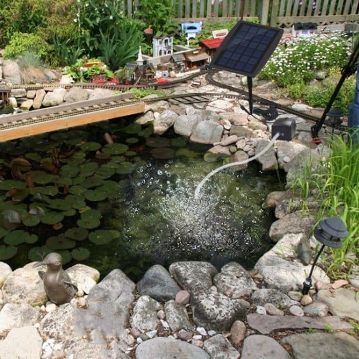 Plug-in-Solar-Belüftungspumpe, Energiespeicher-Aquarium-Sauerstoffpumpe – Bild 8