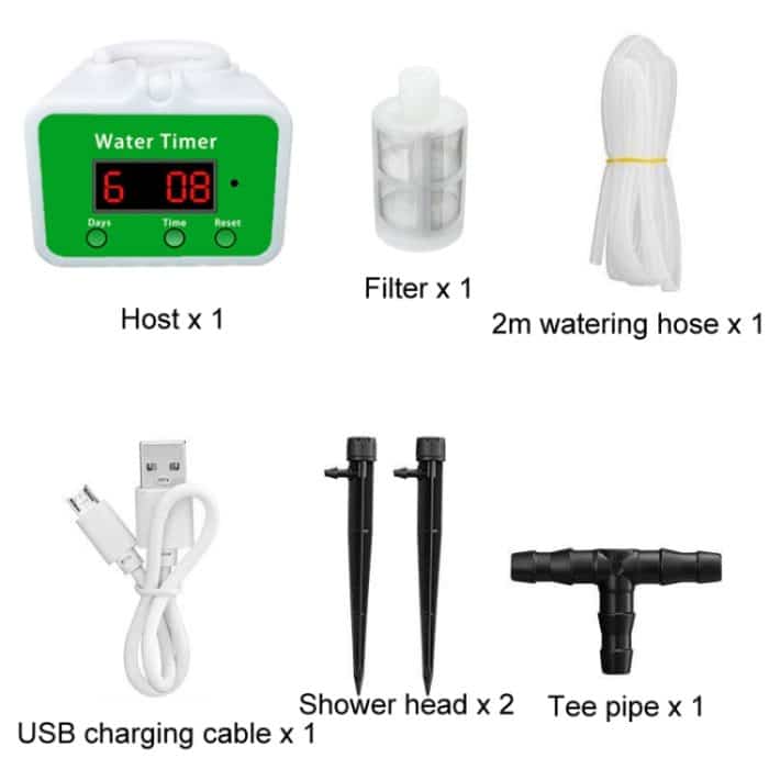 Intelligente Tropfbewässerung für den Haushalt, automatische Bewässerungs-Timing-Maschine, Water 2 Potted Plants, Water 4 Potted Plants, Water 6 Potted Plants, Water 8 Potted Plants, Water 12 Potted Plants – Bild 14