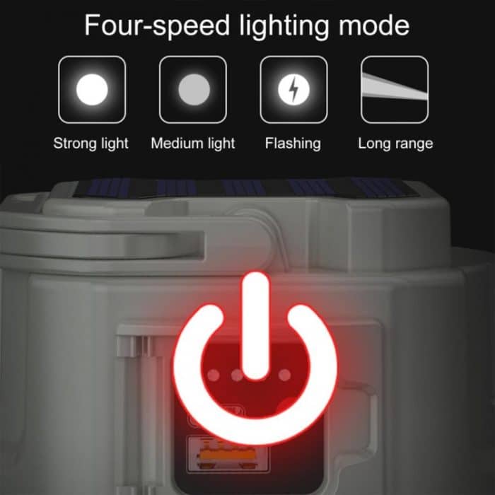 C52 Multifunktionale Solar-Campingleuchte, zoombare, wasserdichte Zeltleuchte mit USB-Ausgang, C52 White, C52 Green, C52 Yellow – Bild 5