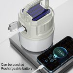 C52 Multifunktionale Solar-Campingleuchte, zoombare, wasserdichte Zeltleuchte mit USB-Ausgang, C52 White, C52 Green, C52 Yellow – Bild 7