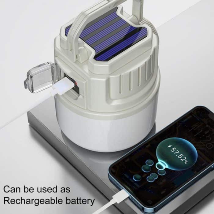 C52 Multifunktionale Solar-Campingleuchte, zoombare, wasserdichte Zeltleuchte mit USB-Ausgang, C52 White, C52 Green, C52 Yellow – Bild 7