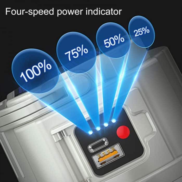 C52 Multifunktionale Solar-Campingleuchte, zoombare, wasserdichte Zeltleuchte mit USB-Ausgang, C52 White, C52 Green, C52 Yellow – Bild 8