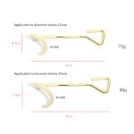 COOL CAMP Outdoor-Überdachungsstangenhaken, tragbarer Camping-Lichtaufhänger, 22mm Khaki, 33mm Khaki, 22mm Black, 33mm Black – Bild 3