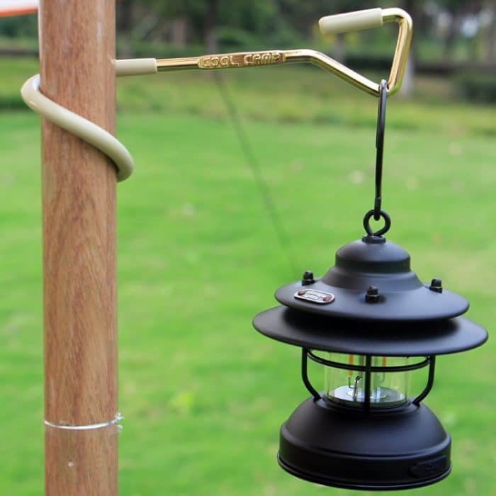 COOL CAMP Outdoor-Überdachungsstangenhaken, tragbarer Camping-Lichtaufhänger, 22mm Khaki, 33mm Khaki, 22mm Black, 33mm Black – Bild 6