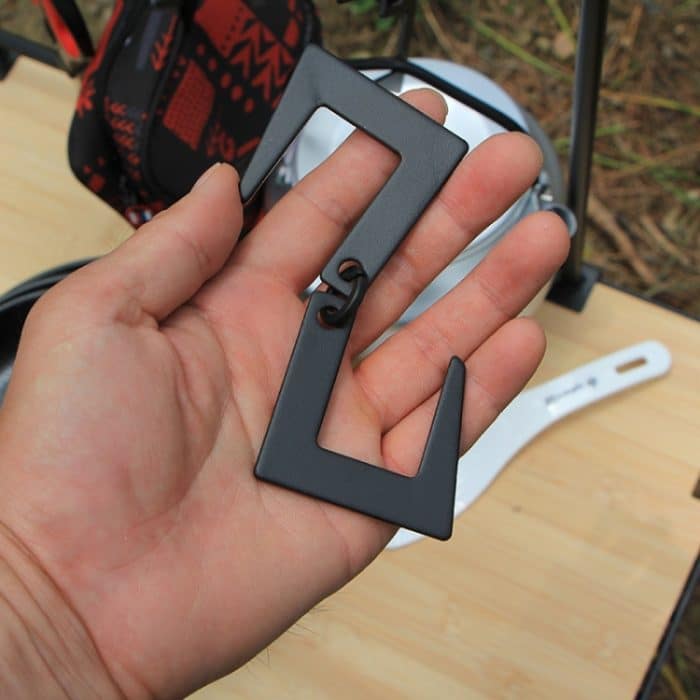 2 Stück Outdoor Camping Mehrzweck S-Typ Haken für Camping Lichter Pfannen – Bild 6