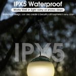 Retro-Camping-Laterne, wiederaufladbares Haning-Haken-Nachtlicht – Bild 6